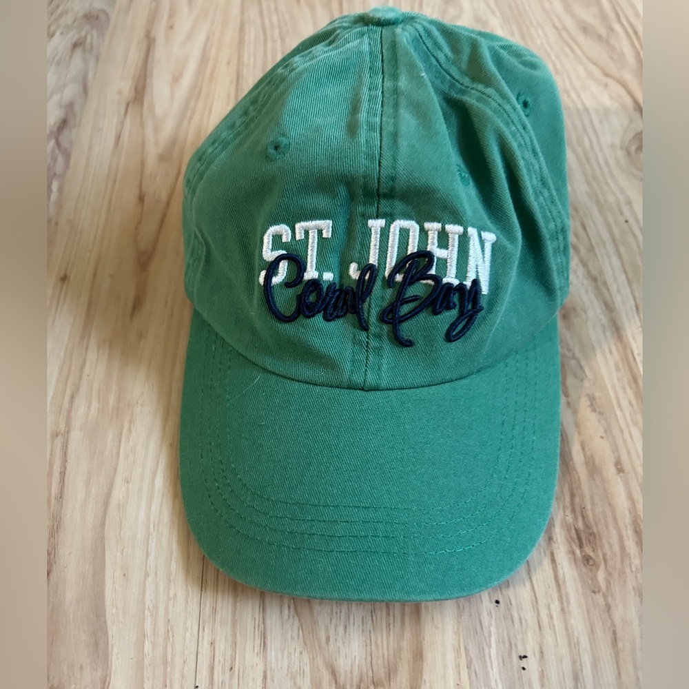 St. John Coral Bay Adjustable Green Hat